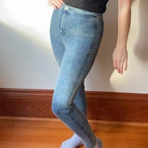 Stretch denim Size Small ‘acid-wash look’ Pull-and-Bear